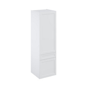 Colonne "Florie" blanc mat l.60 x h.201 x p.60 cm 2 portes + 1 tiroir