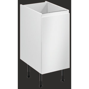 Meuble bas "Glorian" blanc brillant l.40 x h.72 x p.57 cm 1 porte