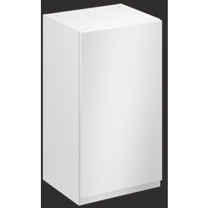 Meuble haut "Glorian" blanc brillant l.40 x h.72 x p.32 cm 1 porte