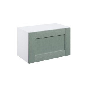 Meuble haut "Coline" vert sauge l.60 x h.36 x p.32 cm 1 porte relevable