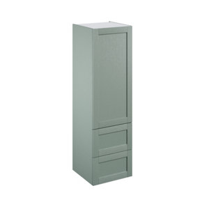 Colonne "Coline" vert sauge l.60 x h.201 x p.57 cm 1 porte + 2 casseroliers
