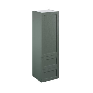 Colonne "Coline" vert sauge l.60 x h.201 x p.60 cm 1 porte + 2 casseroliers avec 1 tiroir intérieur