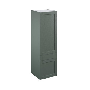 Colonne "Coline" vert sauge l.60 x h.201 x p.60 cm 2 portes + 1 tiroir