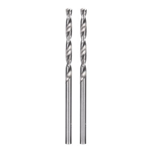 Lot de 2 forets métal HSS pointe rectifiée 135° DRL38153 - 3,2 x 65 mm