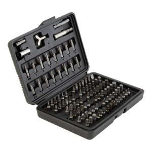 Coffret de 100 embouts de vissage mixte avec porte-embout