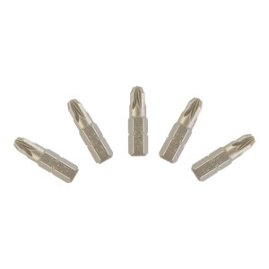 Lot de 5 embouts de vissage Pozidriv PZ3 acier S2 - L. 25 mm