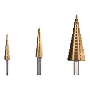Coffret 3 forets étagés HSS titane 4-32 mm