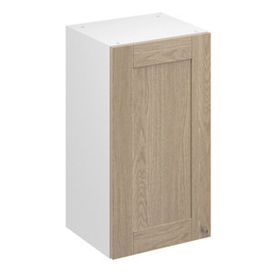 Meuble haut "Coline" imitation chêne clair l.40 x h.72 x p.32 cm 1 porte