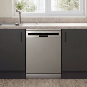 Lave-vaisselle pose libre 14 couverts gris 60 cm