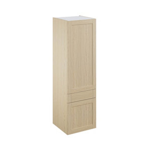 Colonne "Coline" chêne clair l.60 x h.201 x p.60 cm 2 portes + 1 tiroir