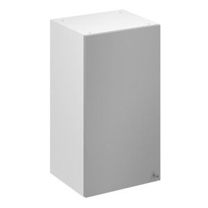 Meuble haut "Adèle" gris mat l.40 x h.72 x p.32 cm 1 porte