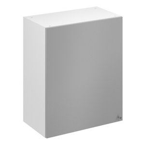 Meuble haut "Adèle" gris mat l.60 x h.72 x p.32 cm 1 porte