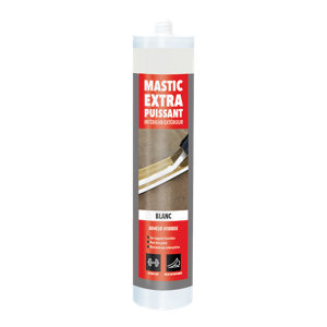 Mastic colle de montage blanche 290 ml haute adhérence