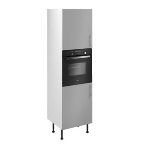 Colonne four "Adèle" gris mat l.60 x h.201 x p.57 cm + 2 portes