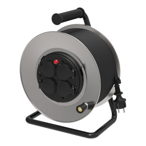 Enrouleur de chantier 30 m IP44 avec 4 prises NF