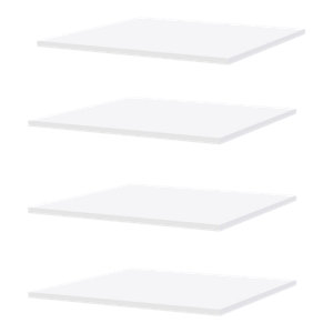 Ensemble accessoires de rangement CICERO 4 étagères blanches 57x55 cm 