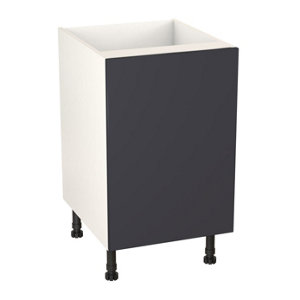 Meuble bas "Dorice" bleu mat l.50 x h.72 x p.57 cm 1 porte