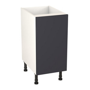 Meuble bas "Dorice" bleu mat l.40 x h.72 x p.57 cm 1 porte