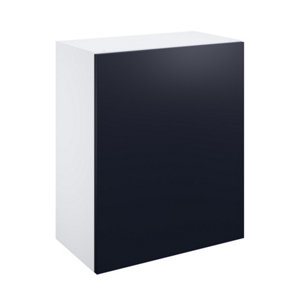 Meuble haut "Dorice" bleu mat l.60 x h.72 x p.32 cm 1 porte