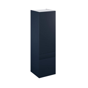 Colonne "Dorice" bleu mat l.60 x h.201 x p.60 cm 2 portes + 1 tiroir