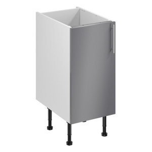 Meuble bas "Dorice" anthracite mat l.40 x h.72 x p.57 cm 1 porte