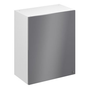 Meuble haut "Dorice" anthracite mat l.60 x h.72 x p.32 cm 1 porte