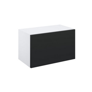 Meuble haut "Dorice" anthracite mat l.60 x h.36 x p.32 cm 2 portes relevantes