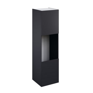 Colonne four "Dorice" anthracite mat l.60 x h.201 x p.57 cm + 2 portes
