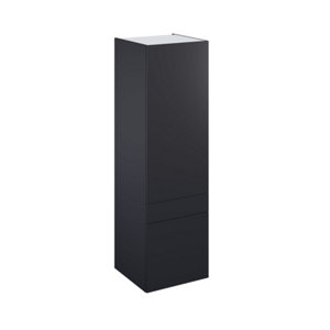 Colonne "Dorice" anthracite mat l.60 x h.201 x p.60 cm 2 portes + 1 tiroir