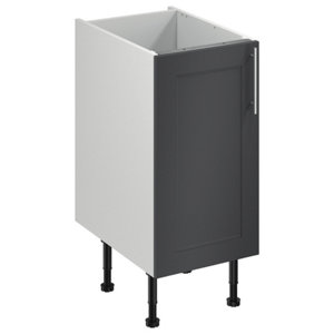 Meuble bas "Florie" anthracite mat l.40 x h.72 x p.57 cm 1 porte