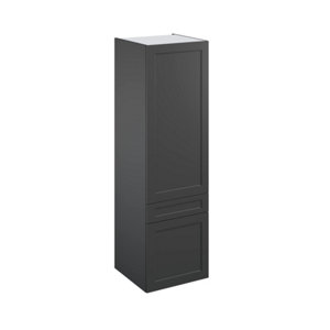 Colonne "Florie" anthracite mat l.60 x h.201 x p.60 cm 2 portes + 1 tiroir