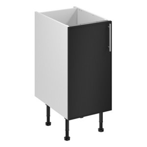 Meuble bas "Heline"noir mat l.40 x h.72 x p.57 cm 1 porte