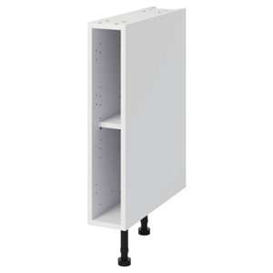 Meuble bas "Heline"noir mat l.15 x h.72 x p.57 cm 1 porte coulissante