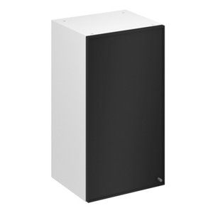 Meuble haut "Heline"noir mat l.40 x h.72 x p.32 cm 1 porte