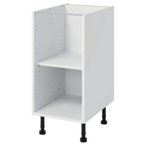 Meuble bas "Heline"noir mat l.40 x h.72 x p.57 cm 3 tiroirs + 1 casserolier