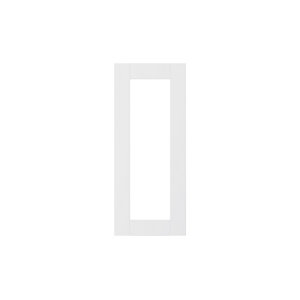 Porte de meuble de cuisine vitrée ACASUS gris mat H71,5 × L29,7 cm