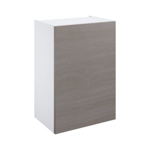 Meuble haut "Basilie" chêne gris l.50 x h.72 x p.32 cm 1 porte