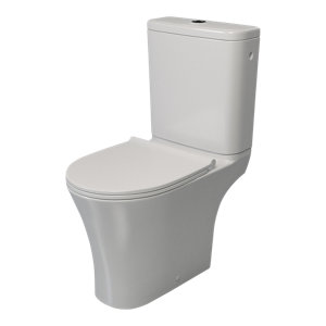 Pack wc à poser ZARA blanc cuvette sans bride 82 x 38 x 60 cm CALDICOT