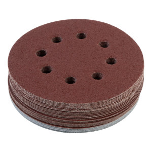 Lot de 30 feuilles abrasives 125 mm grains p60 p120 p180 pour ponceuse