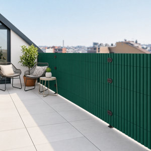 Canisse pvc double face vert 150 cm x 300 cm