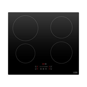 Plaque induction 4 zones et four noir pyrolyse 72 l