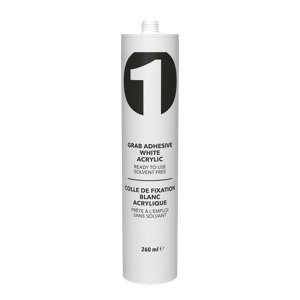 Colle acrylique blanche 260 ml sans solvant peignable pour surfaces inégales