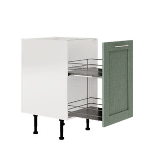 Meuble de rangement bas 50 cm vert sauge COLINE
