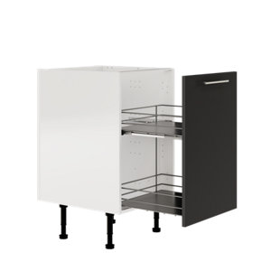 Meuble de rangement bas 50 cm anthracite mat DORICE