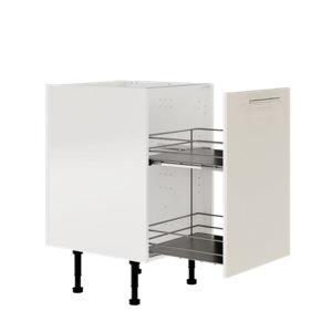 Meuble de rangement bas 50 cm beige mat DORICE