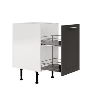 Meuble de rangement bas 50 cm anthracite mat FLORIE