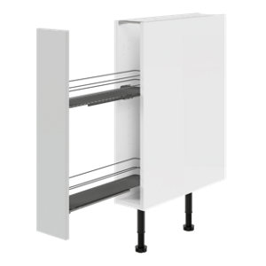 Meuble bas de cuisine ACASUS gris mat - L.15 x H.87 x P.57 cm