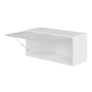 Meuble sur-hotte de cuisine ACASUS gris mat - L.80 x H.36 x P.32 cm
