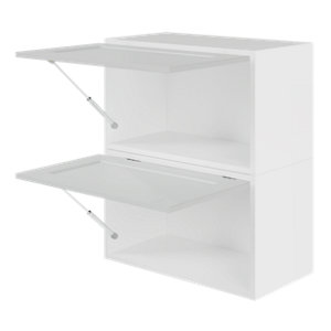 Meuble sur-hotte de cuisine ACASUS gris mat - L.60 x H.36 x P.32 cm
