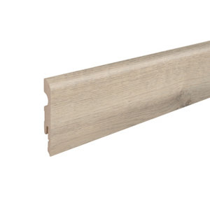 Plinthe intérieur aspect chêne clair 220 x 6,8 cm